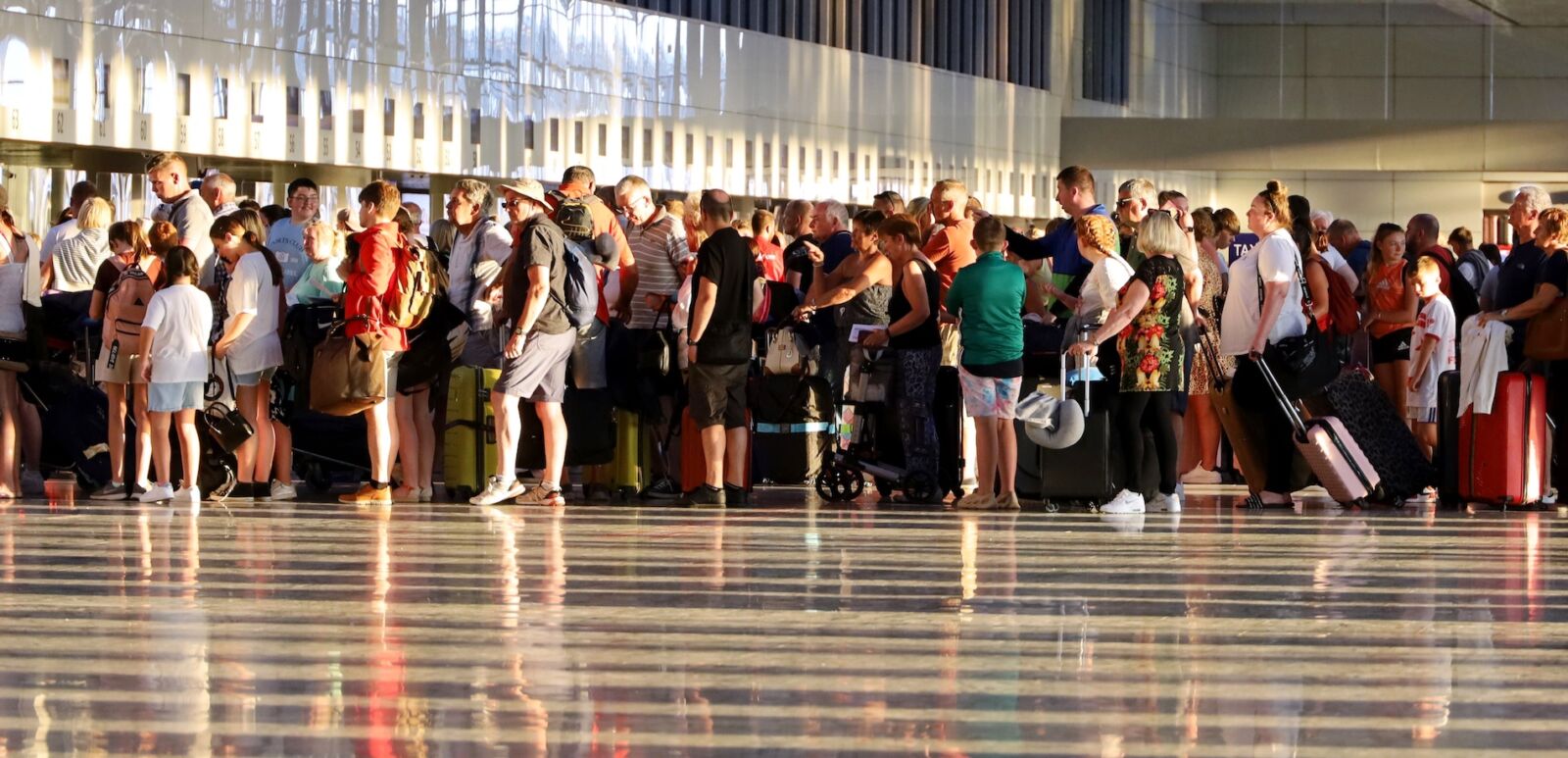 Line at the airport. Photo via Shutterstock.