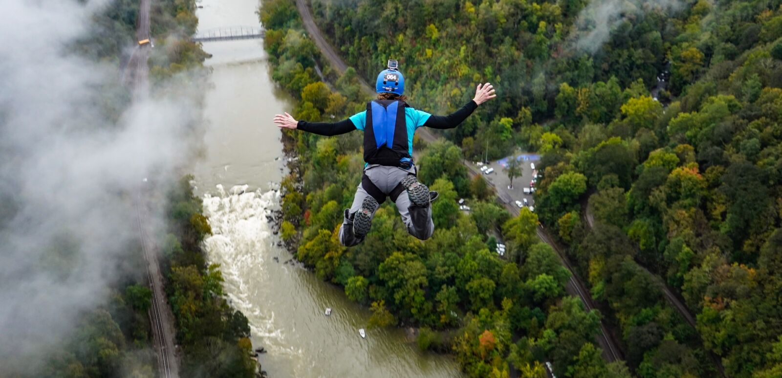 Bridge Day in Fayetteville, West Virginia.