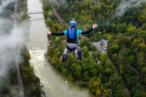 Bridge Day in Fayetteville, West Virginia.