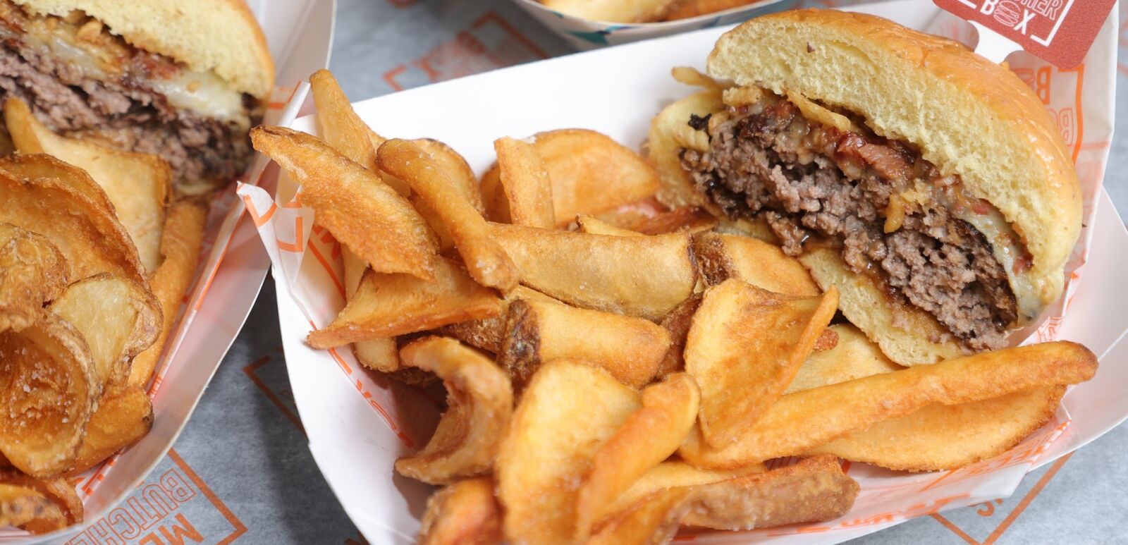 Burger and fries shot at New York City Wine & Food Festival. Photo courtesy of festival.