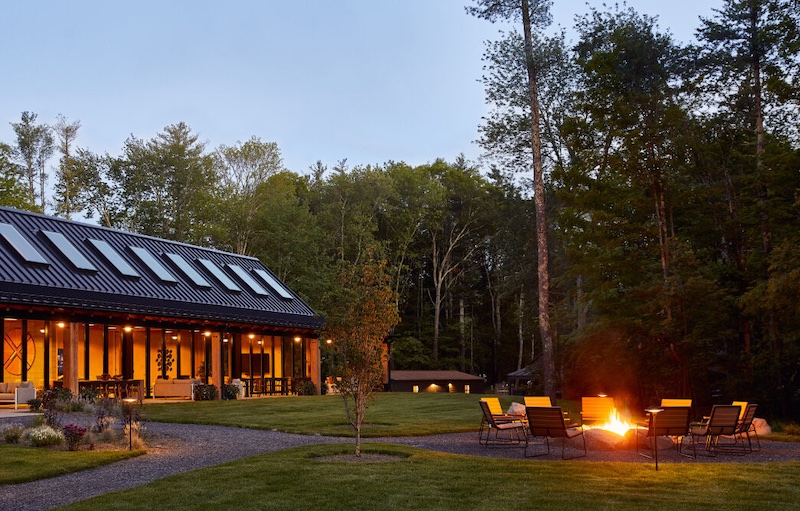 Hotels for leaf peeping - AutoCamp in Catskills, N.Y. 