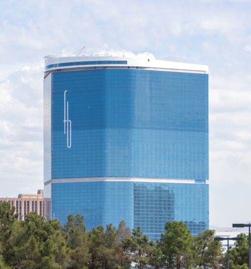 FB (Fontainebleau) hotel building on the Las Vegas Strip in Winchester, Nevada, USA, May 31, 2023. The Fontainebleau Las Vegas is a hotel and casino.