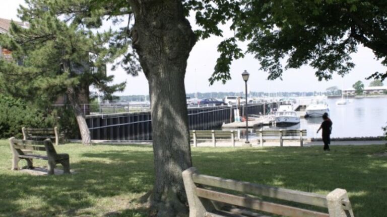 Town Dock Park in Port Washington, N.Y.