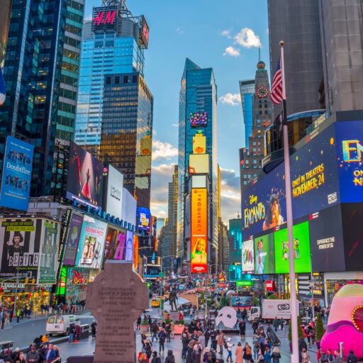 "Elsbeth" Filming Locations - Times Square in New York City.