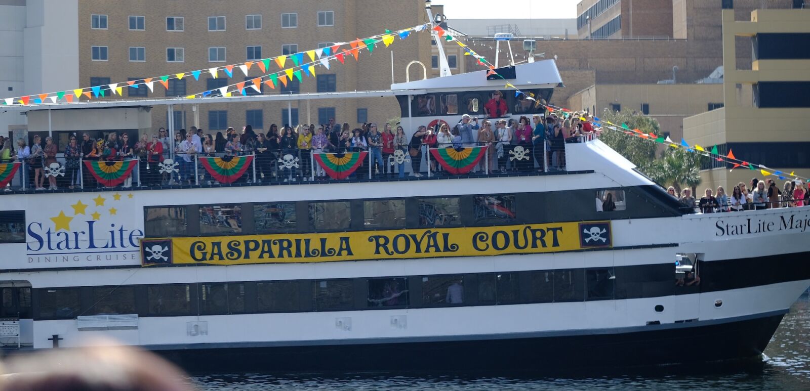 Tampa, Florida USA 01-28-2024: Gasparilla Pirate Parade Festival and Boat Show