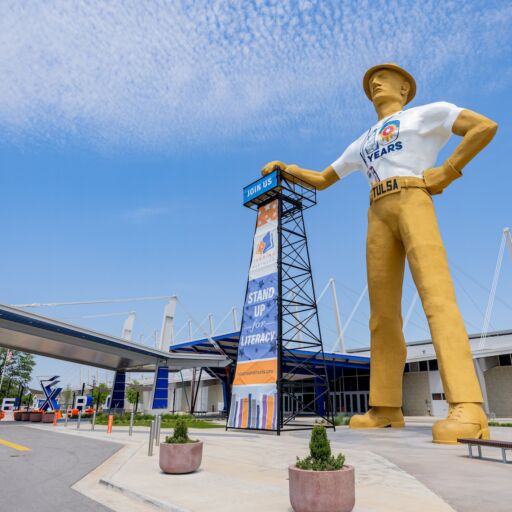 Golden Driller statue in Tulsa.