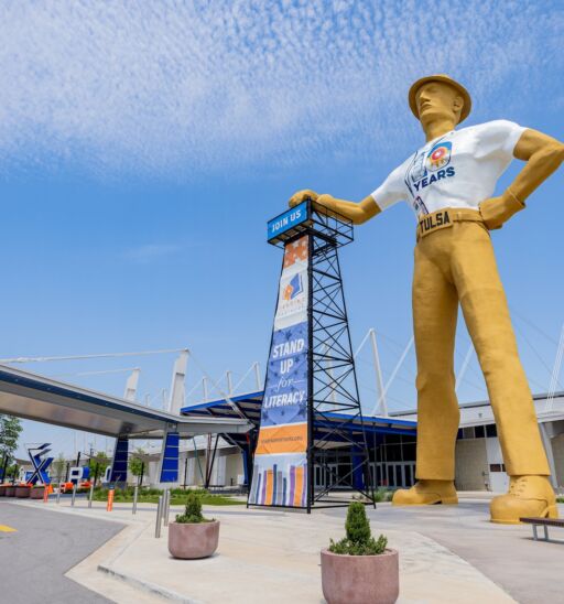 Golden Driller statue in Tulsa.